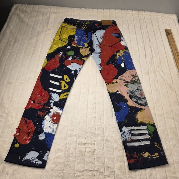 Ralph Lauren Purple Label Embellished 750 Straight Ankle Jeans Womens 28 $1990 - Picture 4 of 11